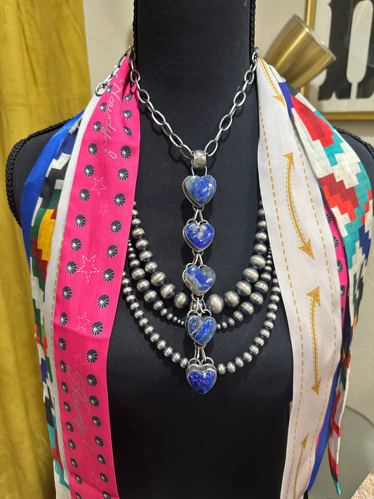 Kacey Heart Lariat Pendant